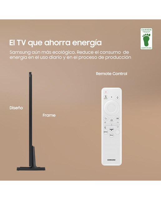 TV QLED 139 cm (55") Samsung The Frame TQ55LS03DAUXXC 4K Display Mate Smart TV para colgar en pared con soporte incluido - Negro Negro-4