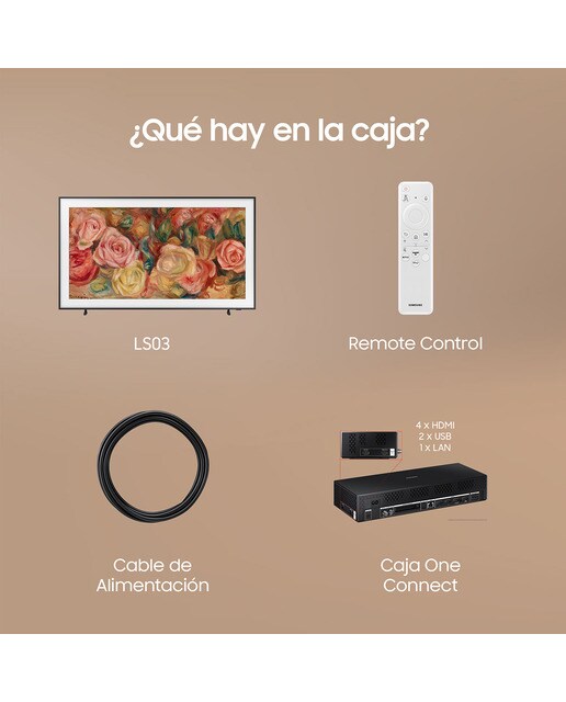 TV QLED 139 cm (55") Samsung The Frame TQ55LS03DAUXXC 4K Display Mate Smart TV para colgar en pared con soporte incluido - Negro Negro-9