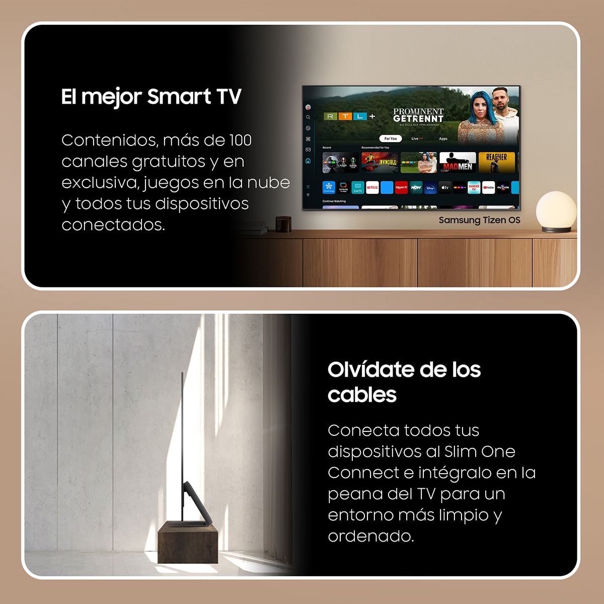 TV OLED 139 cm (55") Samsung TQ55S95DATXXC 4K AI Upscalling con Inteligencia Artificial Smart TV Negro-6