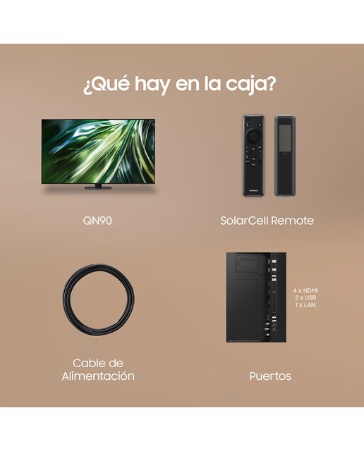 TV Neo QLED 125 cm (50") Samsung TQ50QN90DATXXC 4K AI Upscalling con Inteligencia Artificial Smart TV Negro-8