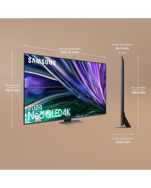 TV Neo QLED 139 cm (55") Samsung TQ55QN85DBTXXC 4K AI Upscalling con Inteligencia Artificial Smart TV Gris-2