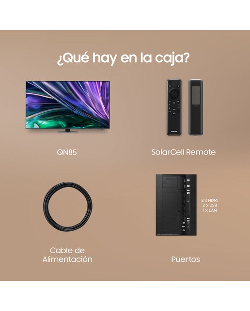 TV Neo QLED 139 cm (55") Samsung TQ55QN85DBTXXC 4K AI Upscalling con Inteligencia Artificial Smart TV Gris-8