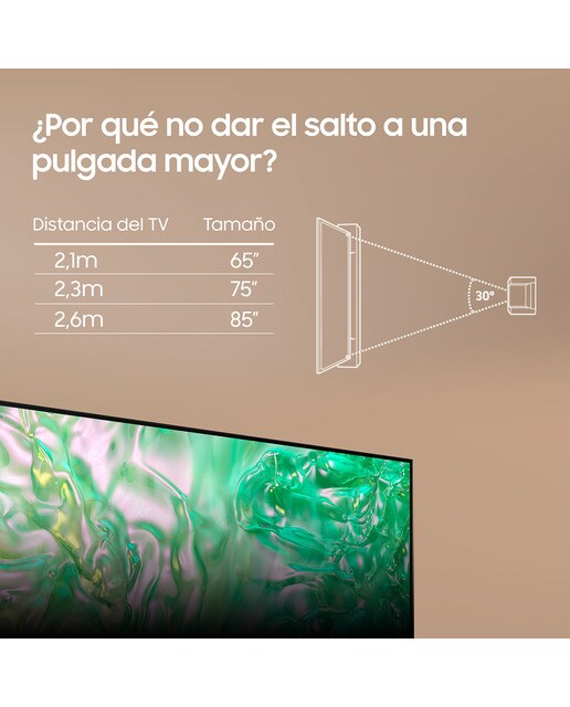 TV LED 125 cm (50") Samsung TU50DU8005KXXC 4K Procesador Crystal UHD Smart TV Negro-6