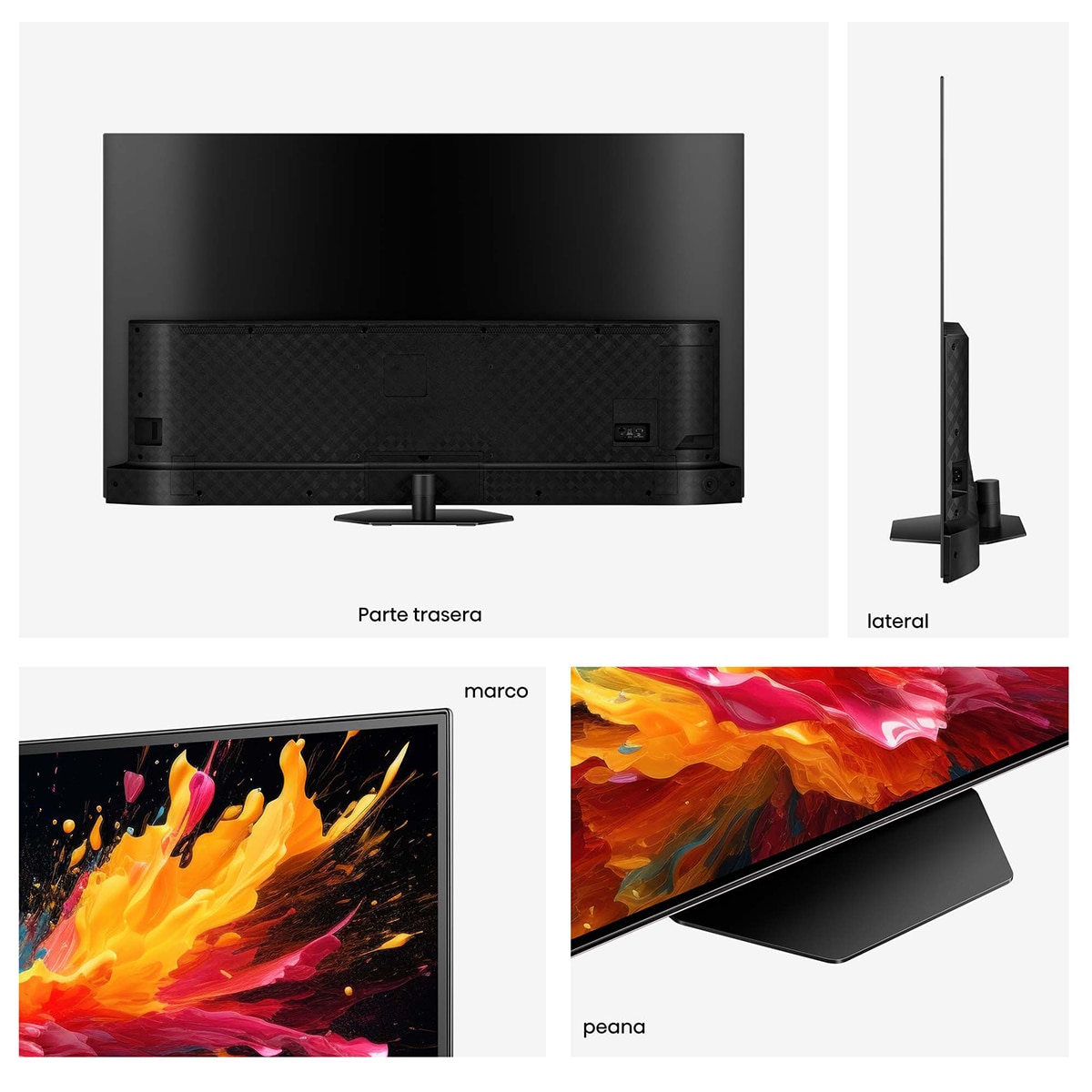 TV OLED 139cm (55") Hisense 55A85N UHD 4K Smart TV Negro / Acero Inox-3