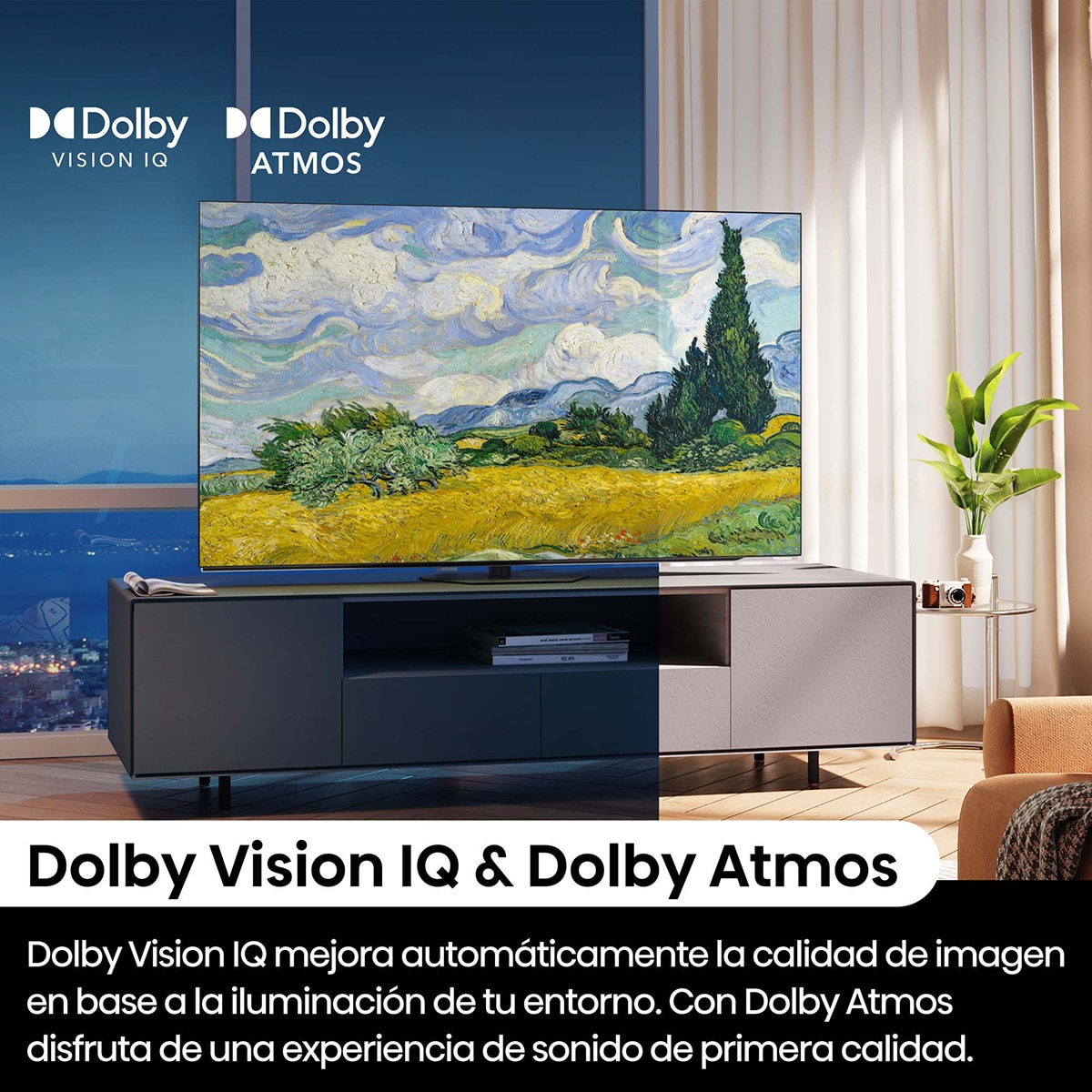 TV OLED 139cm (55") Hisense 55A85N UHD 4K Smart TV Negro / Acero Inox-7