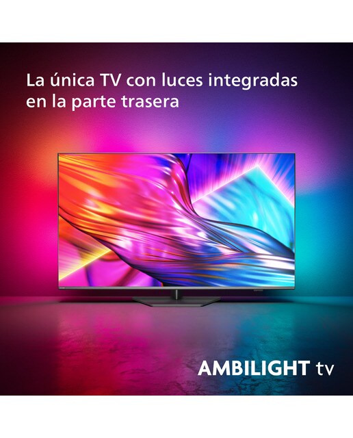 TV LED 139cm (55") Philips Ambilight The One 55PUS8919 UHD 4K, Dolby Vision y Dolby Atmos, Titan OS, Smart TV Gris Antracita-4