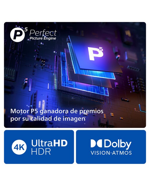 TV LED 139cm (55") Philips Ambilight The One 55PUS8919 UHD 4K, Dolby Vision y Dolby Atmos, Titan OS, Smart TV Gris Antracita-7