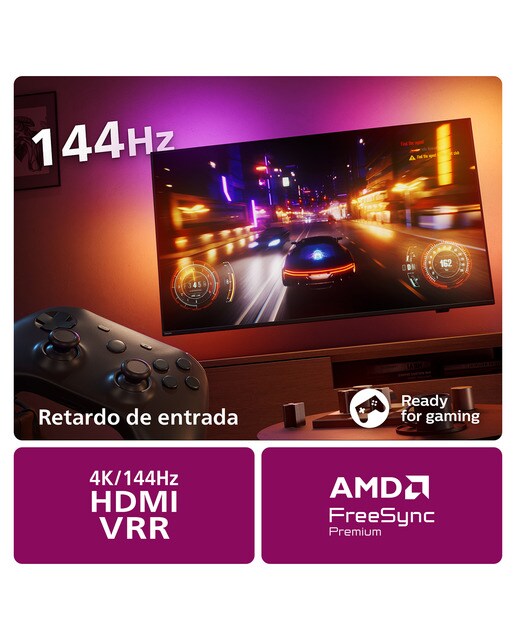 TV LED 139cm (55") Philips Ambilight The One 55PUS8919 UHD 4K, Dolby Vision y Dolby Atmos, Titan OS, Smart TV Gris Antracita-9