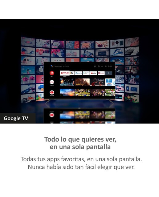 TV LED 127cm (50") Haier H50K800UX K80 Series, UHD 4K, Smart Google TV, HDR10 Plata-5
