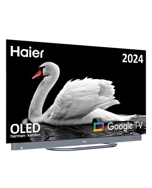 TV OLED 140cm (55") Haier H55C900UX C90 Series, UHD 4K, Smart Google TV, Dolby Vision, Harman Kardon - Plata Plata-4