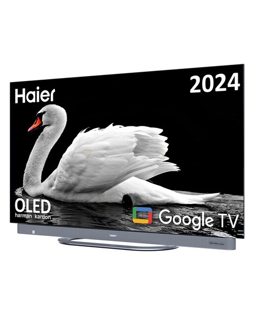 TV OLED 140cm (55") Haier H55C900UX C90 Series, UHD 4K, Smart Google TV, Dolby Vision, Harman Kardon - Plata Plata-5