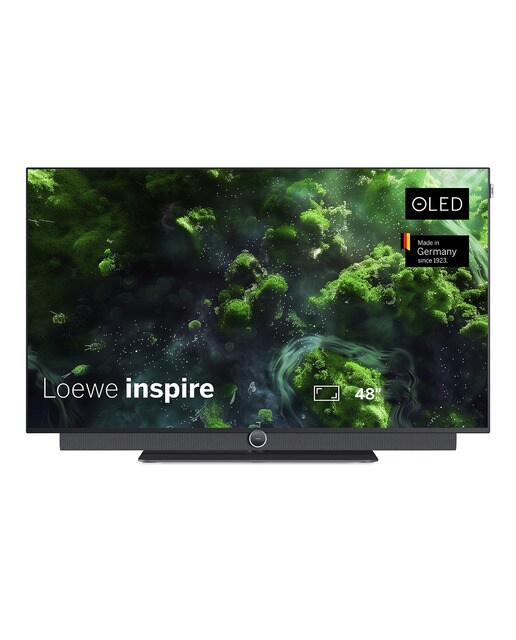 TV OLED 121 cm (48") Loewe inspire 48 DR+, UHD 4K, HDR, Wi-Fi y Smart TV con barra de sonido 80W integrable Basalto-1
