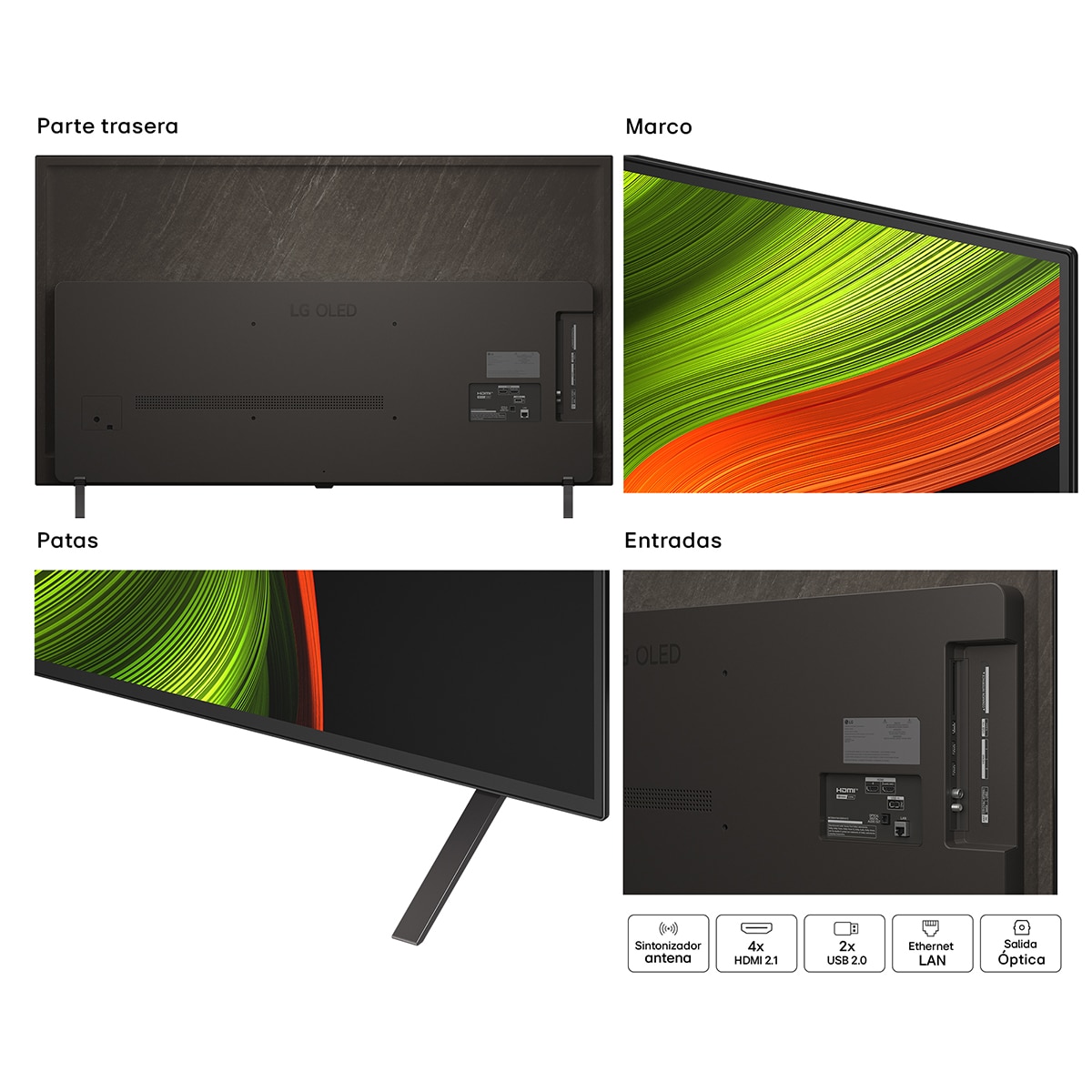 TV OLED AI B5 139cm (55") LG OLED55B56LA, Smart TV 4K Marrón oscuro-15