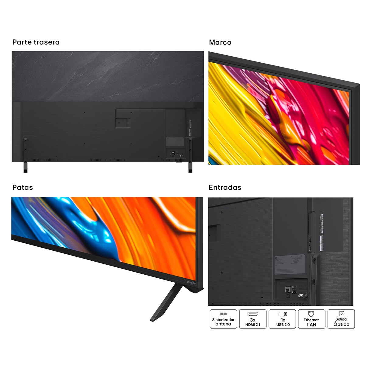 TV QNED AI 139cm (55") LG 55QNED84A6C, 4K Smart TV Negro-16