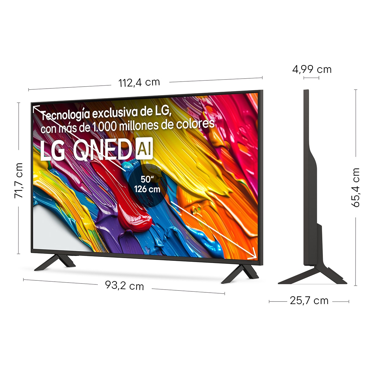 TV QNED AI 126cm (50") LG 50QNED84A6C, 4K Smart TV Negro-2