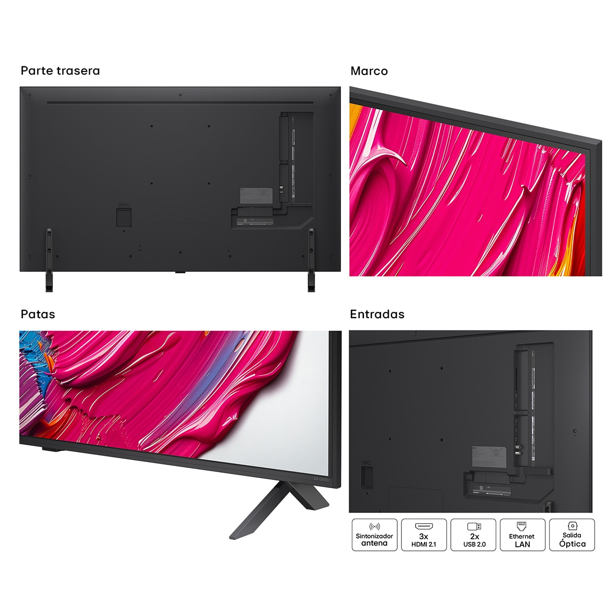TV QNED AI 126cm (50") LG 50QNED80A6A, 4K Smart TV Negro-17
