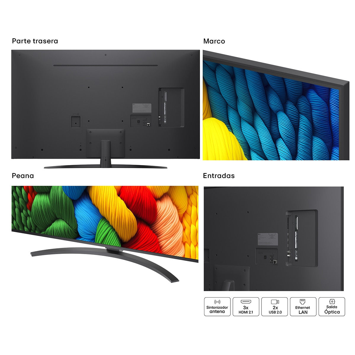 TV LED NanoCell AI 126cm (50") LG 50NANO81A6A, 4K Smart TV Negro-17