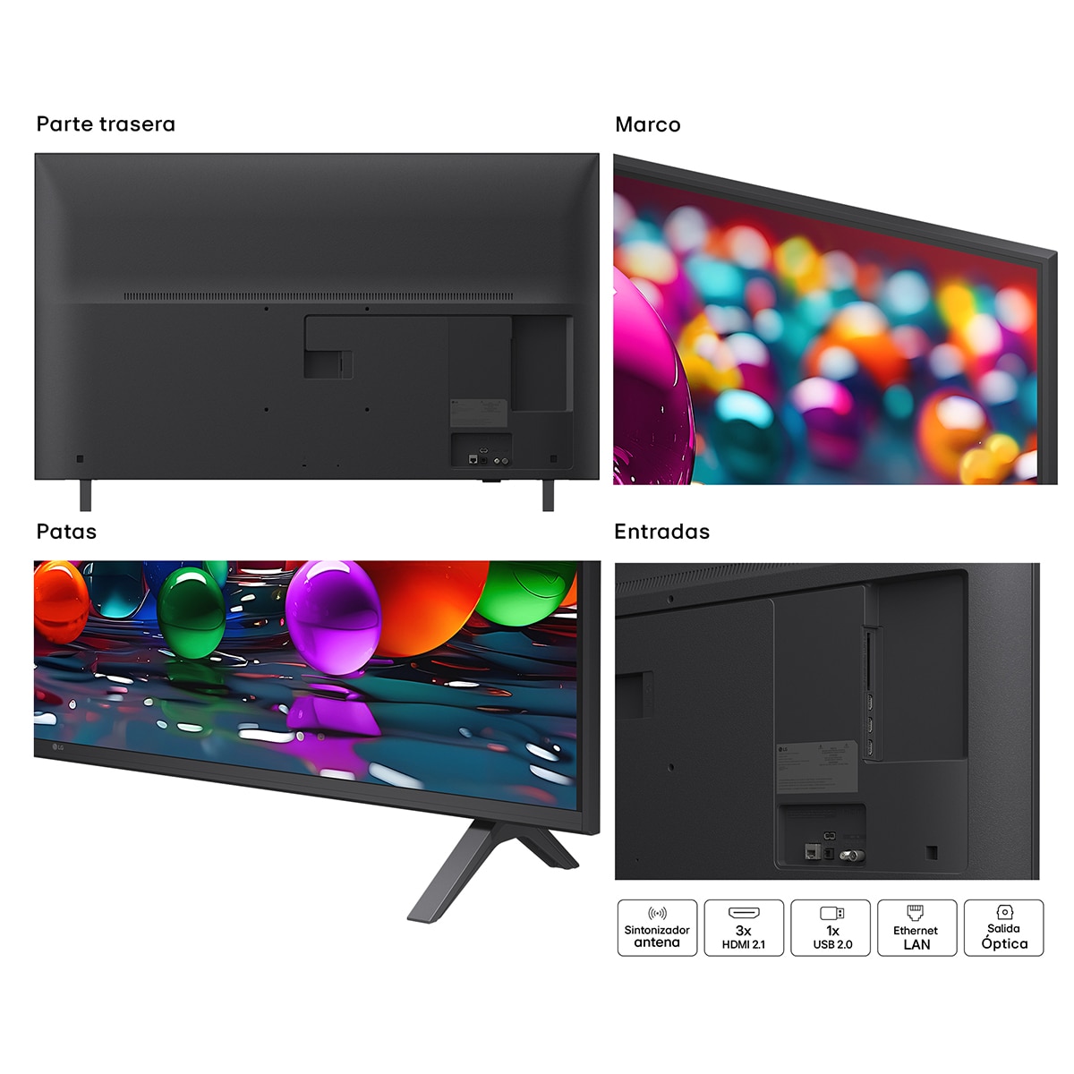 TV LED 126cm (50") LG UHD Ultimate AI 50UA75006LA, 4K Smart TV Negro-17