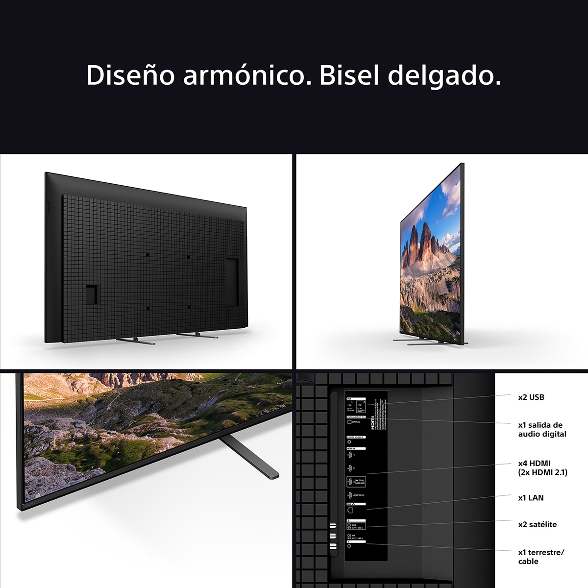 TV 55" Sony BRAVIA 5 K55XR55BP MiniLED, 4K HDR, Google TV, Smart TV, Procesador AI XR, Acoustic MultiAudio, Dolby Vision, Dolby Atmos, Game Menu 10