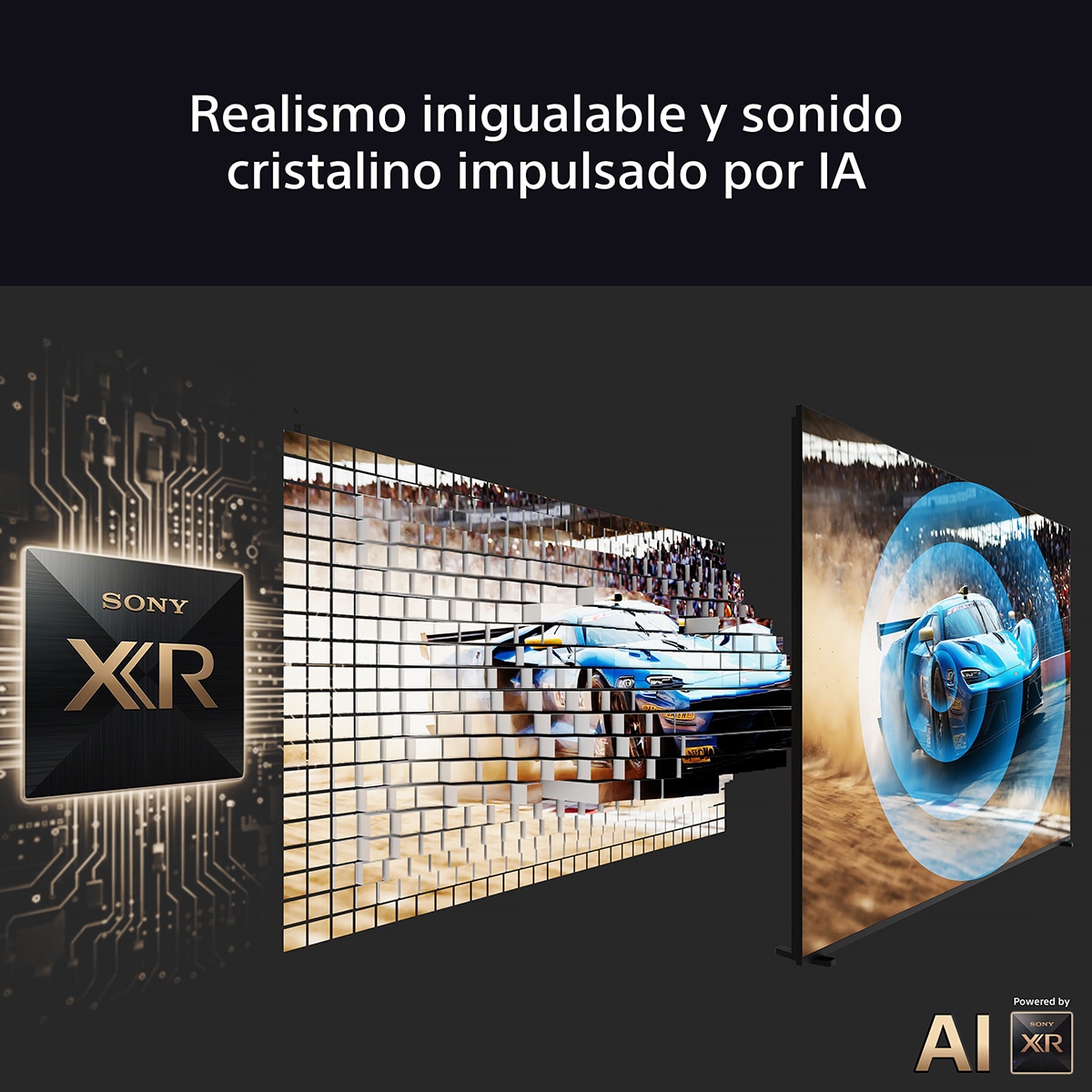 TV 55" Sony BRAVIA 8 II K55XR8M25BP OLED, 4K HDR, 120Hz, Google TV, Smart TV, Procesador AI XR, Acoustic Surface Audio, Dolby Vision, Dolby Atmos 4