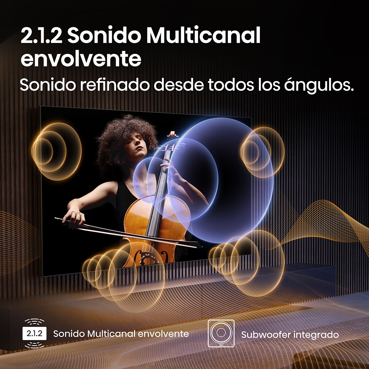 TV MiniLED 139 cm (55") Hisense 55U7Q Pro, UHD 4K, Smart TV Aluminio / Gris carbón-7