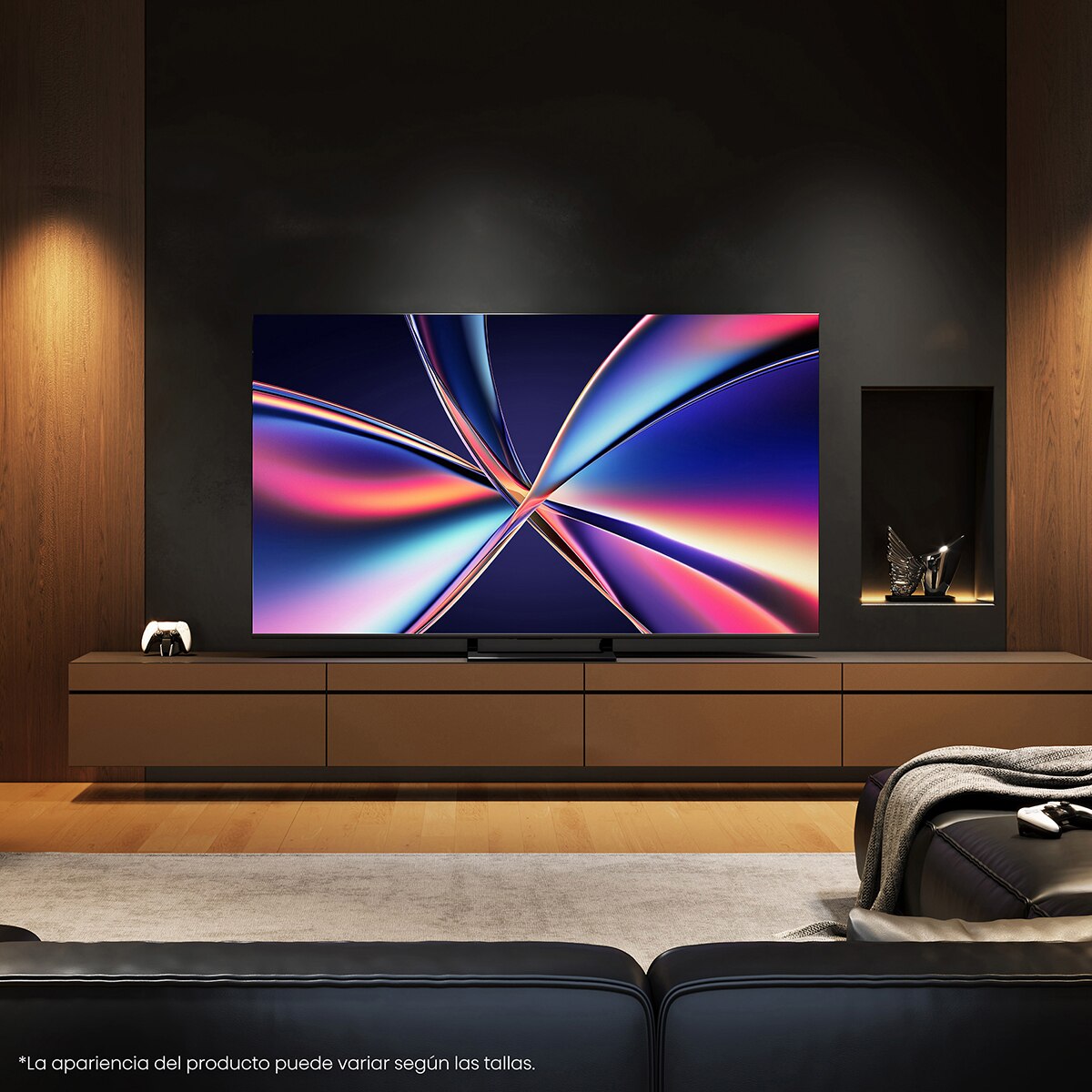 TV MiniLED 139 cm (55") Hisense 55E8Q, UHD 4K, Smart TV Gris carbón-13