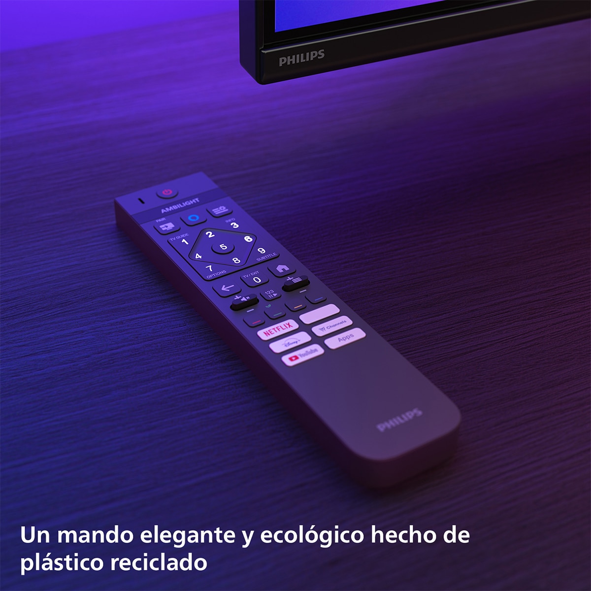 TV QD-MiniLED 139 cm (55") Philips Ambilight 55MLED920/12 UHD 4K, Dolby Vision y Dolby Atmos, Titan OS, Smart TV Negro-12