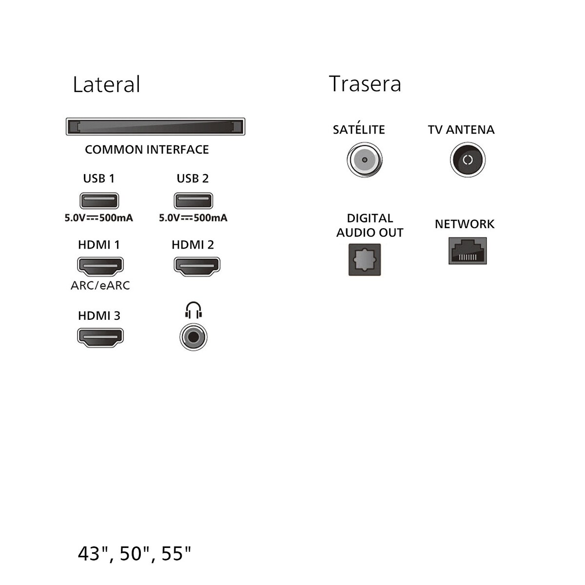TV LED 139 cm (55") Philips Ambilight 55PUS8010/12 UHD 4K, Dolby Atmos, Titan OS, Smart TV Negro mate-12