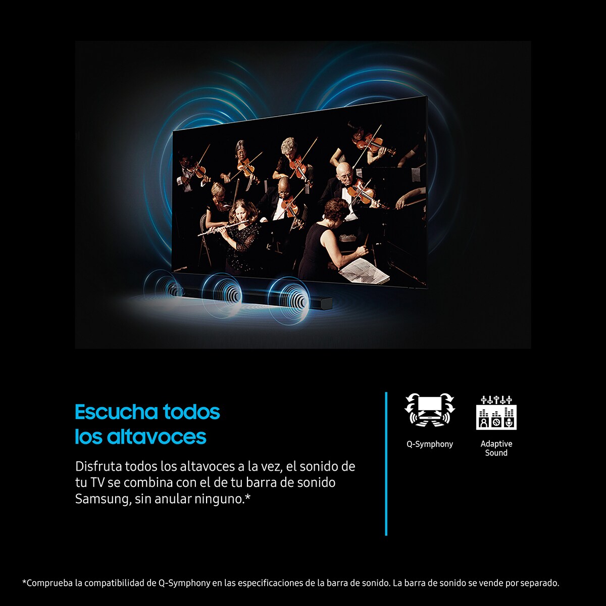 TV LED 139cm (55") Samsung Crystal TU55U8075FUXXC 4K Display Mate Smart TV Negro-4