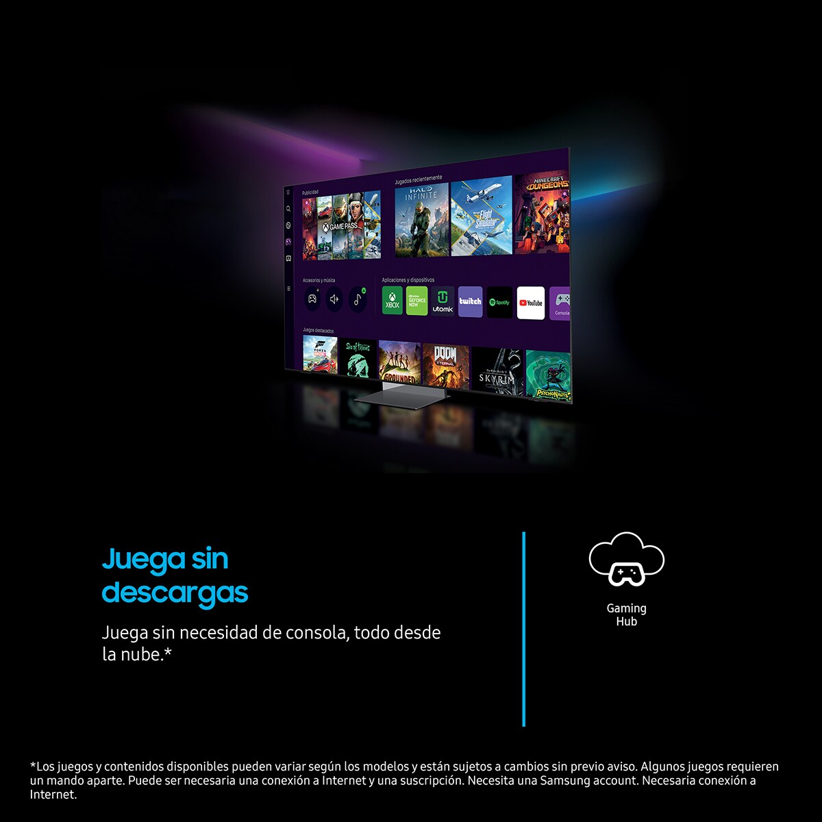 TV LED 139cm (55") Samsung Crystal TU55U8075FUXXC 4K Display Mate Smart TV Negro-6