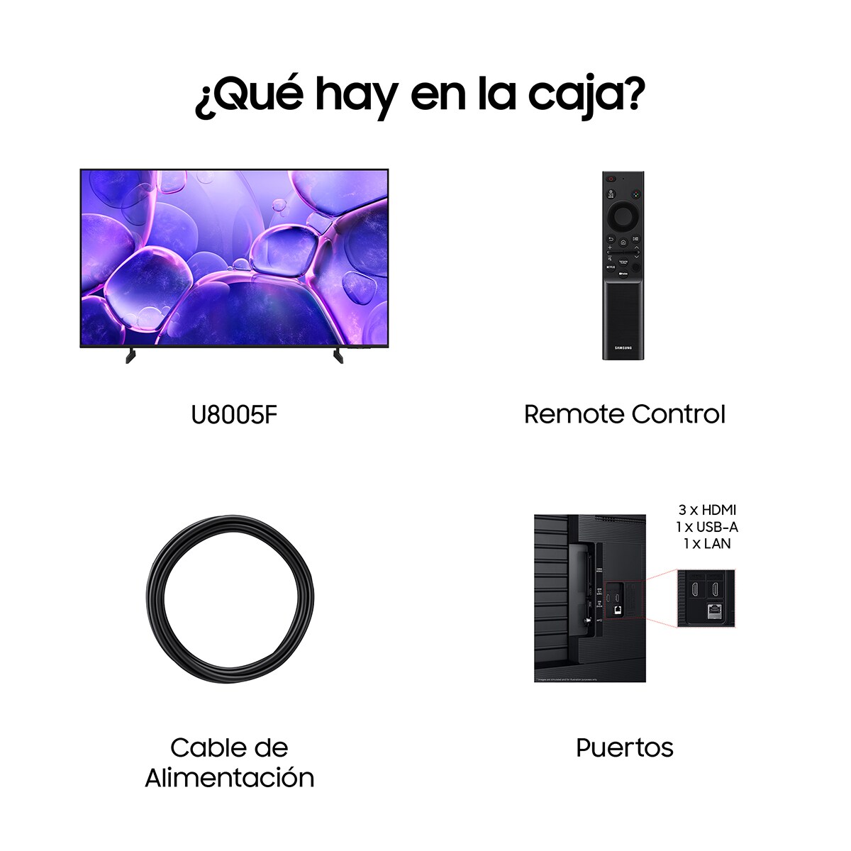 TV LED 139cm (55") Samsung Crystal TU55U8075FUXXC 4K Display Mate Smart TV Negro-8