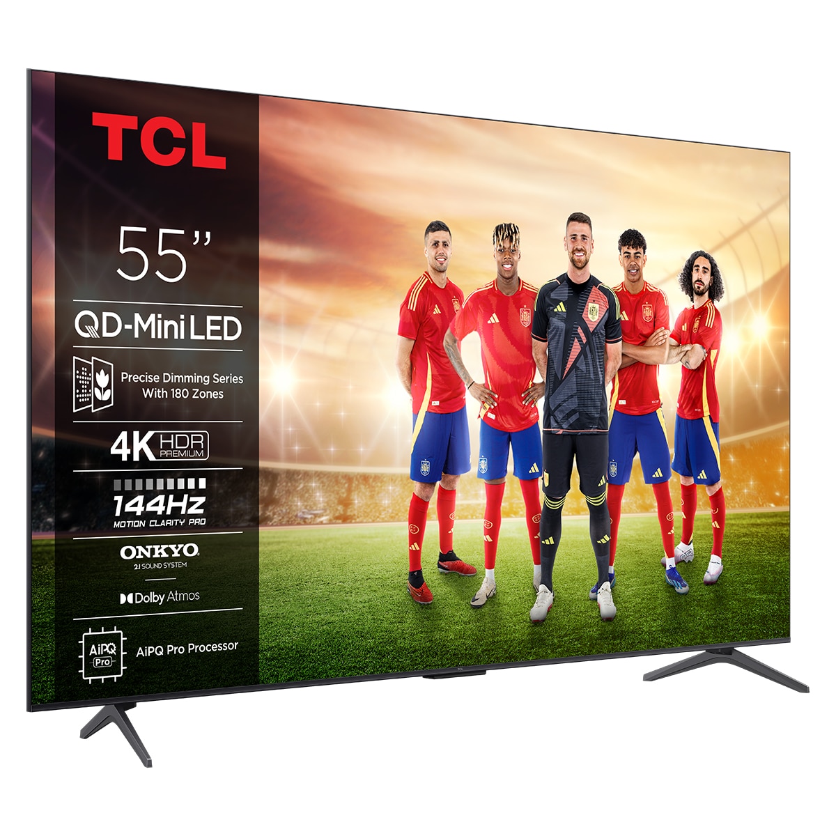 Imagen 0 de TV QD-Mini LED 139,7 cm (55") TCL 55C6K, 4K HDR Premium, Smart TV con tecnología Google TV, compatible con Asistentes de voz