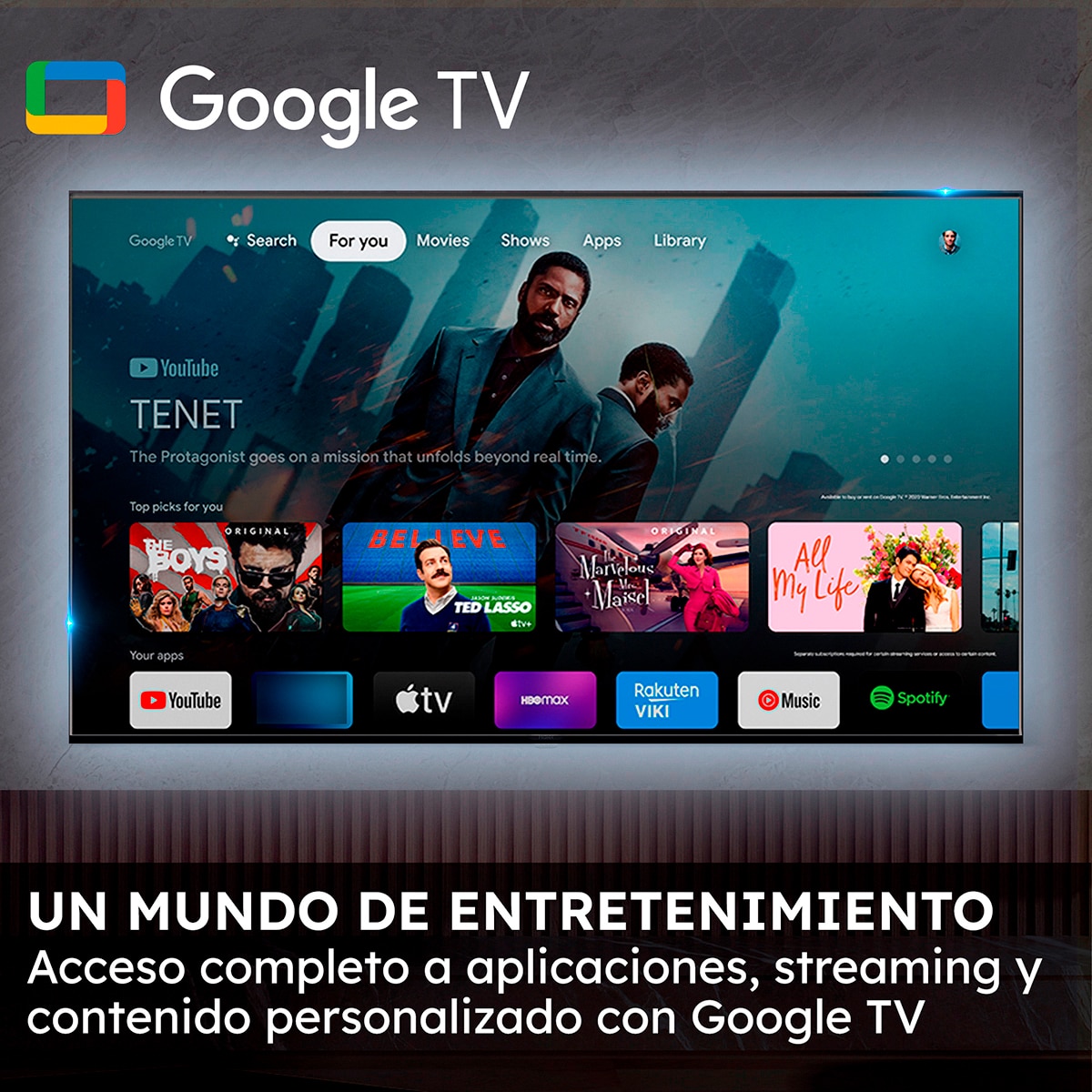 TV LED 126 cm (50") Haier H50K85FUX UHD 4K, Smart Google TV, HDR10, Dolby Audio Black-5