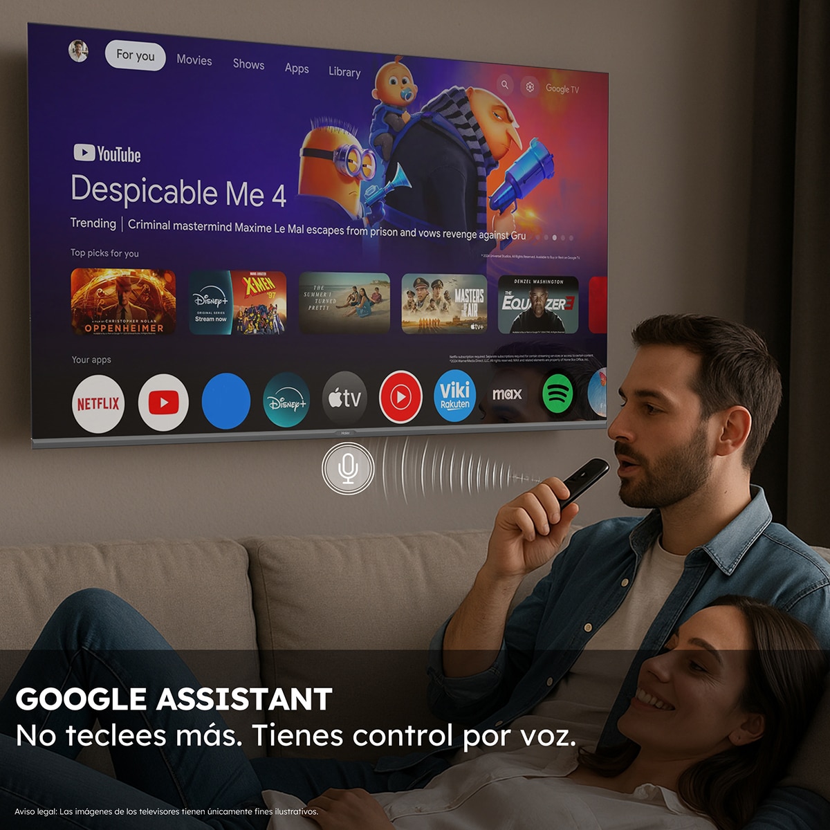 TV LED 126 cm (50") Haier H50K85FUX UHD 4K, Smart Google TV, HDR10, Dolby Audio Black-10