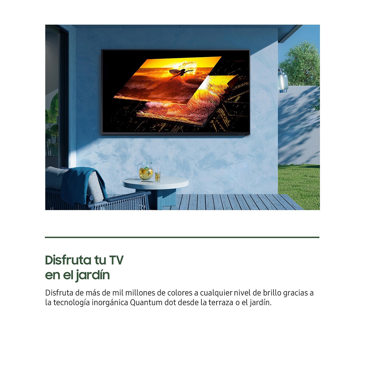 TV Neo QLED 139cm (55") Samsung The Terrace TQ55LST7DATXXC, 4K Smart TV, para colgar en pared Negro-3