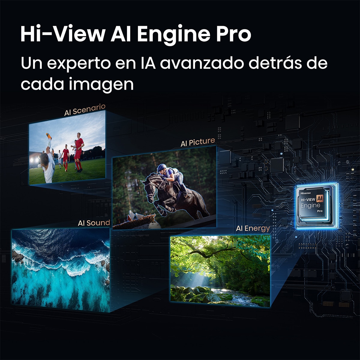 TV Mini LED 55" (139 cm) Hisense 55U7S PRO UHD 4K Smart TV con IA Aluminio / Gris carbón-9