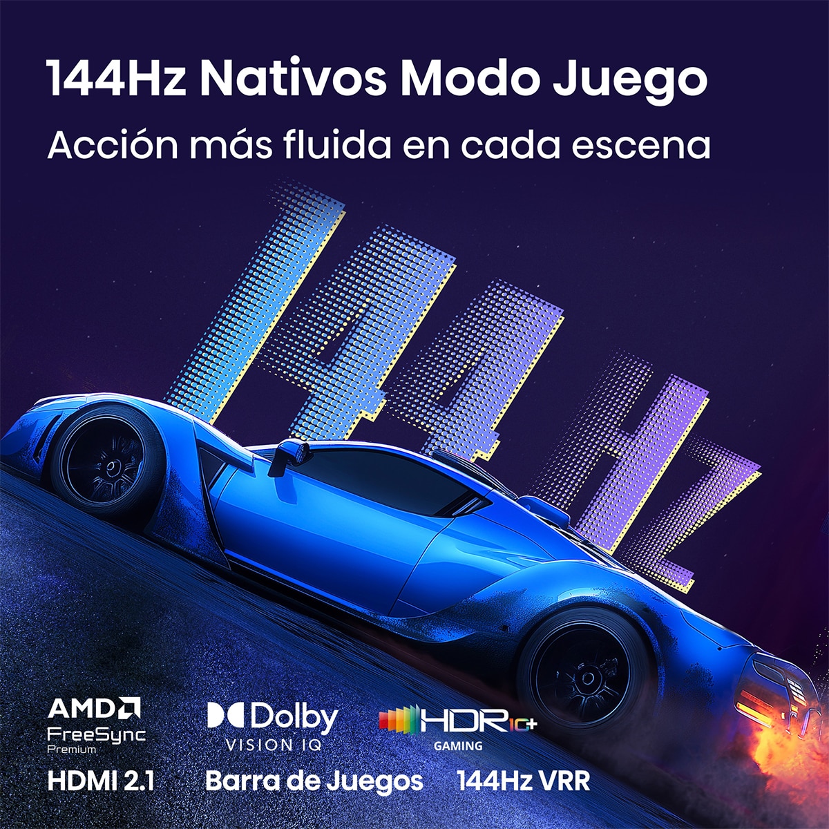 TV HI-QLED 50" (126 cm) Hisense 50E7S PRO UHD 4K Smart TV con IA Gris carbón-4