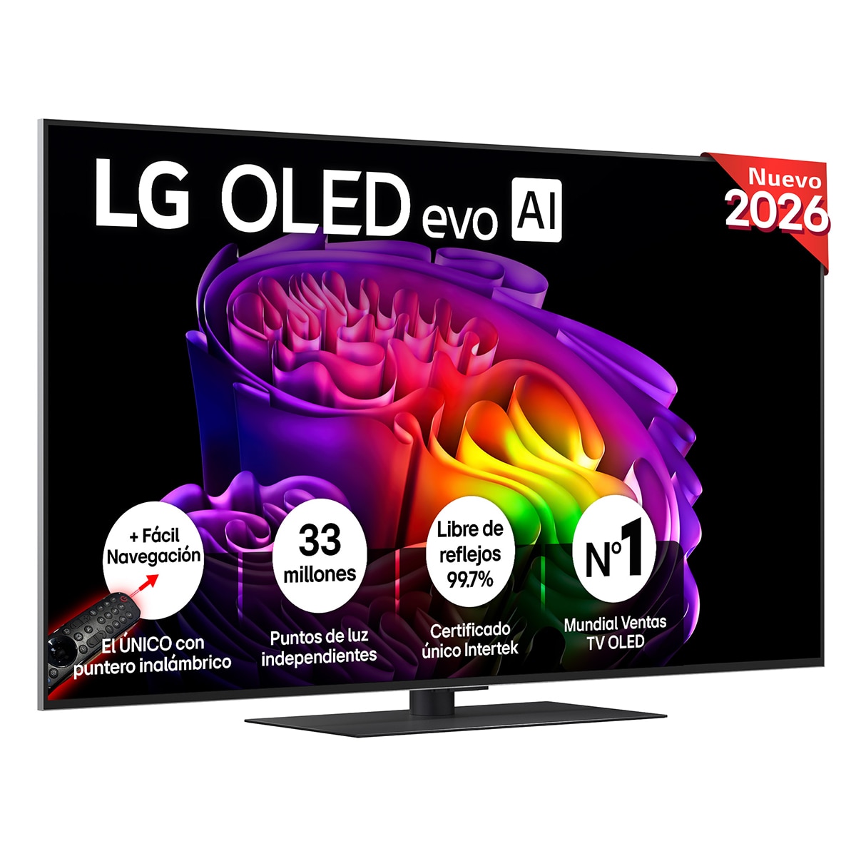 Imagen 0 de TV OLED evo 139 cm (55") LG OLED55G66LS 4K, Smart TV, AI, G6 Gris oscuro / Negro