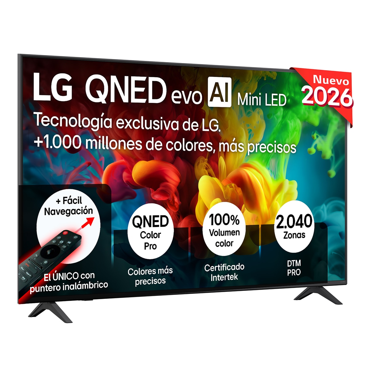 Imagen 0 de TV QNED evo Mini LED 139 cm (55") LG 55QNED82B6B 4K, Smart TV, AI, QNED82