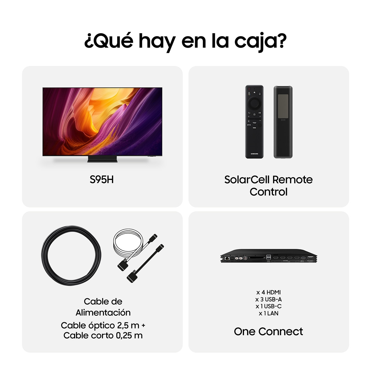 TV OLED 138cm (55") Samsung TQ55S95HFTXXC 4K Smart TV SIN reflejos con Vision AI. 165Hz Ultimate Gaming Pack Negro-7