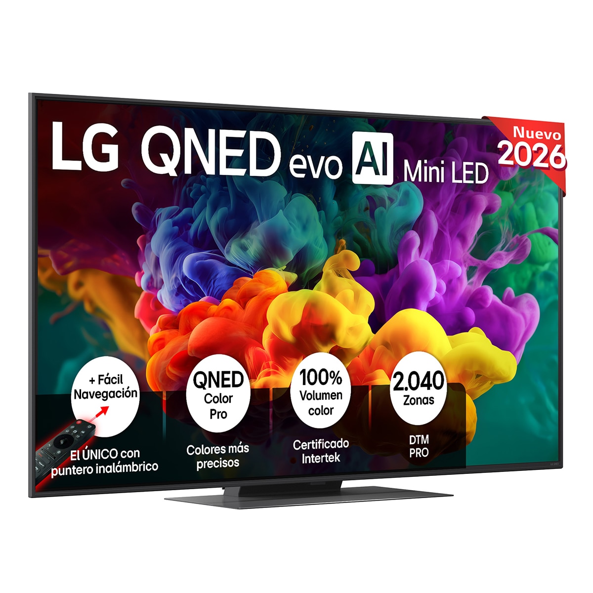 Imagen 0 de Smart TV LG QNED evo MiniLED AI QNED87 139 cm(55") 55QNED87B6A 4K 2026