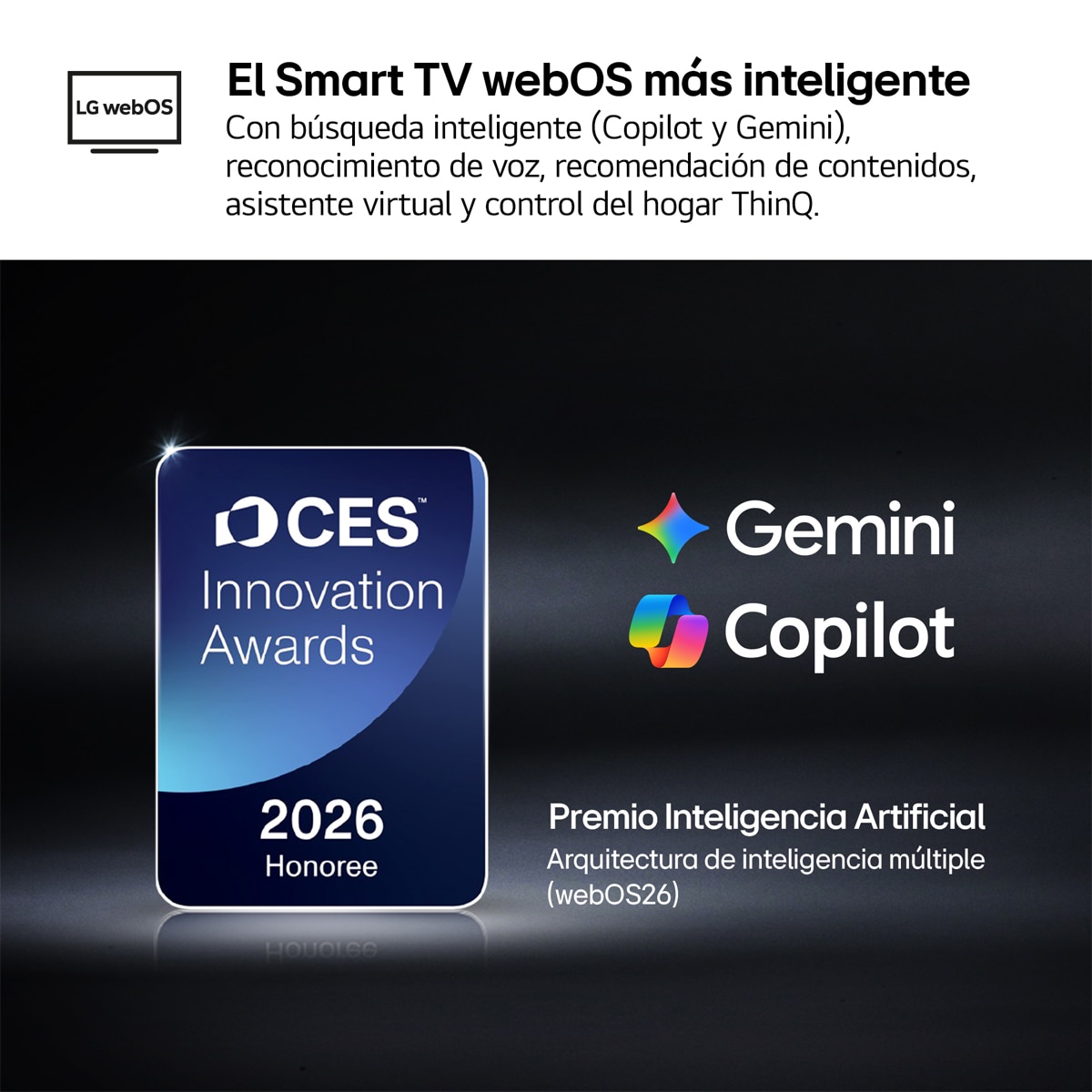 TV QNED evo Mini LED 139 cm (55") LG 55QNED87B6A 4K, Smart TV, AI, QNED87 - Gris oscuro / Negro Gris oscuro / Negro-9