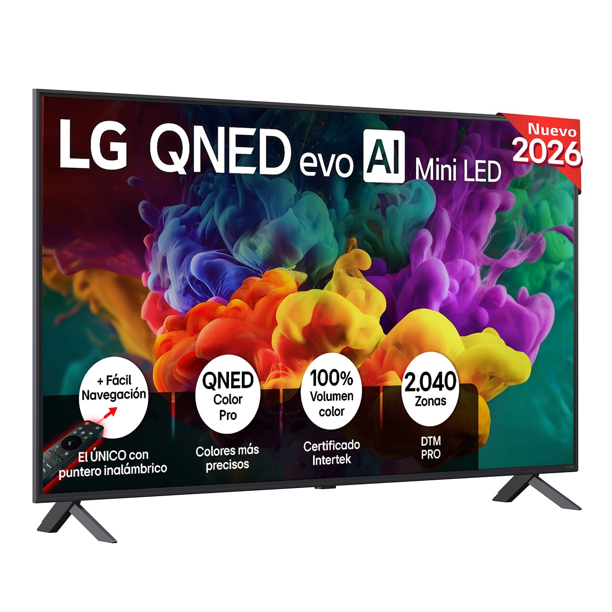 Imagen 0 de Smart TV LG QNED evo MiniLED AI QNED85 139 cm (55") 55QNED85B6B 4K 2026