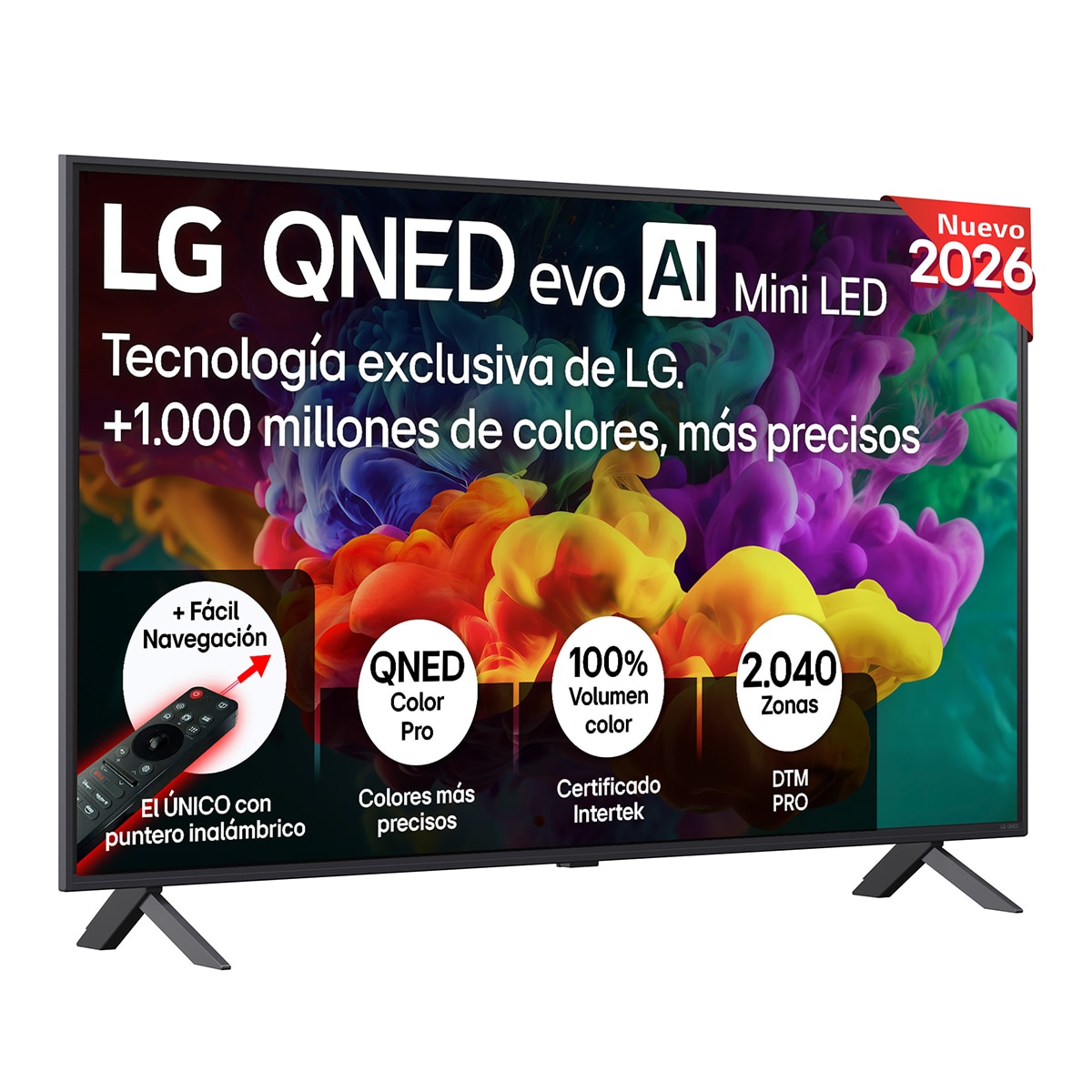 Imagen 0 de Smart TV LG QNED evo MiniLED AI QNED85 126 cm (50") 50QNED85B6B 4K 2026