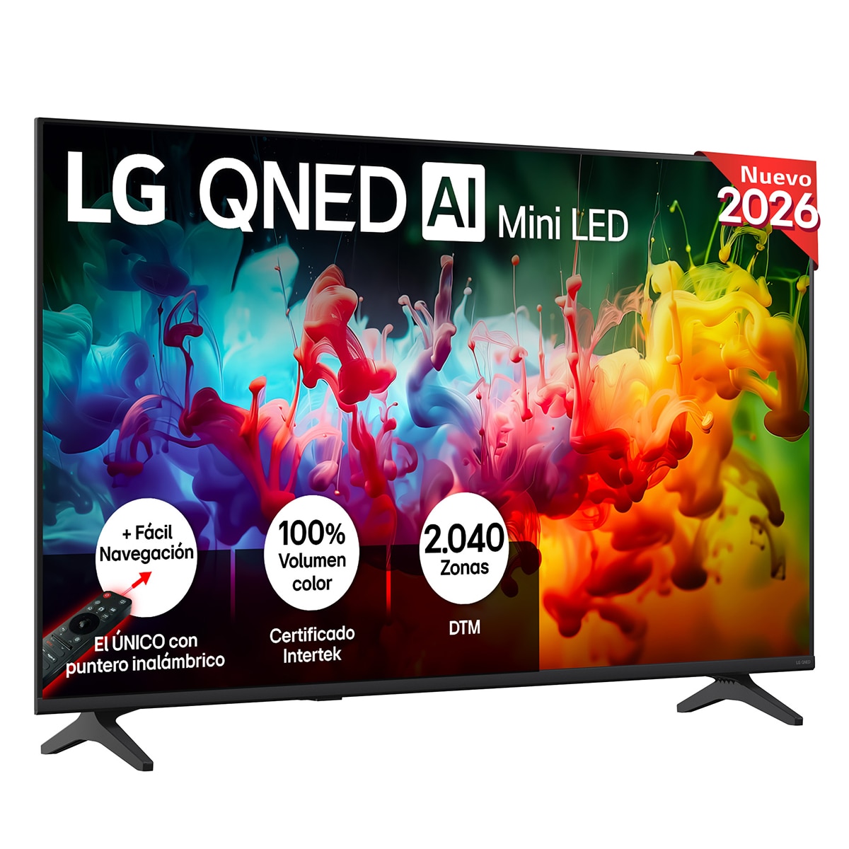 LG - TV QNED Mini LED 126 cm (50") LG 50QNED70B6C 4K, Smart TV, AI, QNED70.