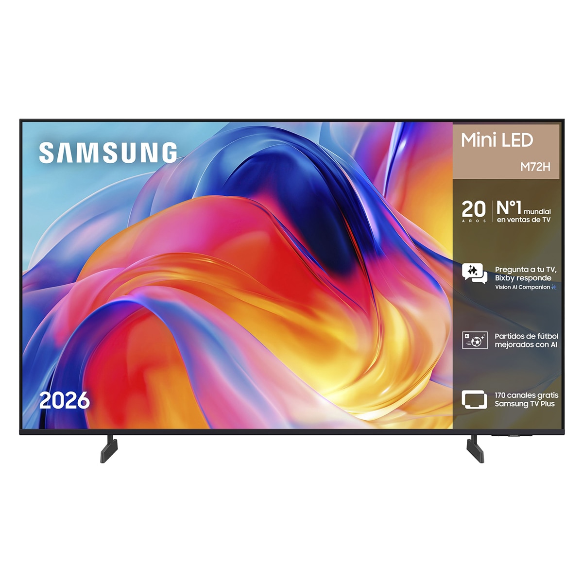 Imagen 0 de TV Mini LED 138cm (55") Samsung TU55M72HAUXXC 4K Smart TV con Vision AI Football Mode