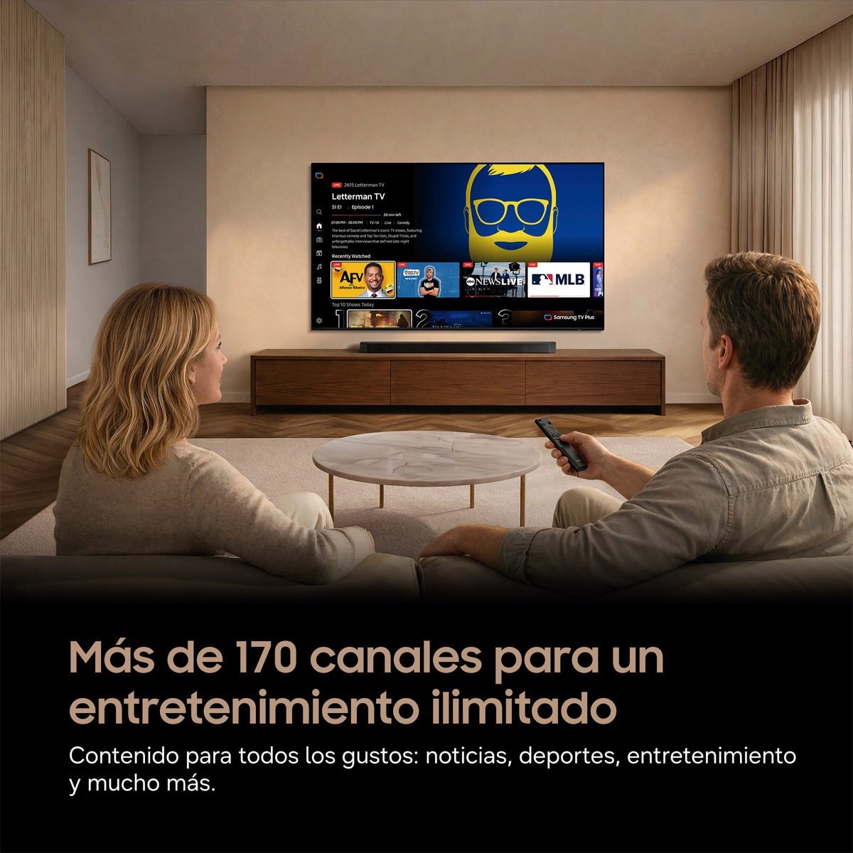 TV LED 127cm (50") Samsung TU50U7005HUXXC 4K Smart TV con Gaming Hub 120Hz Negro-6