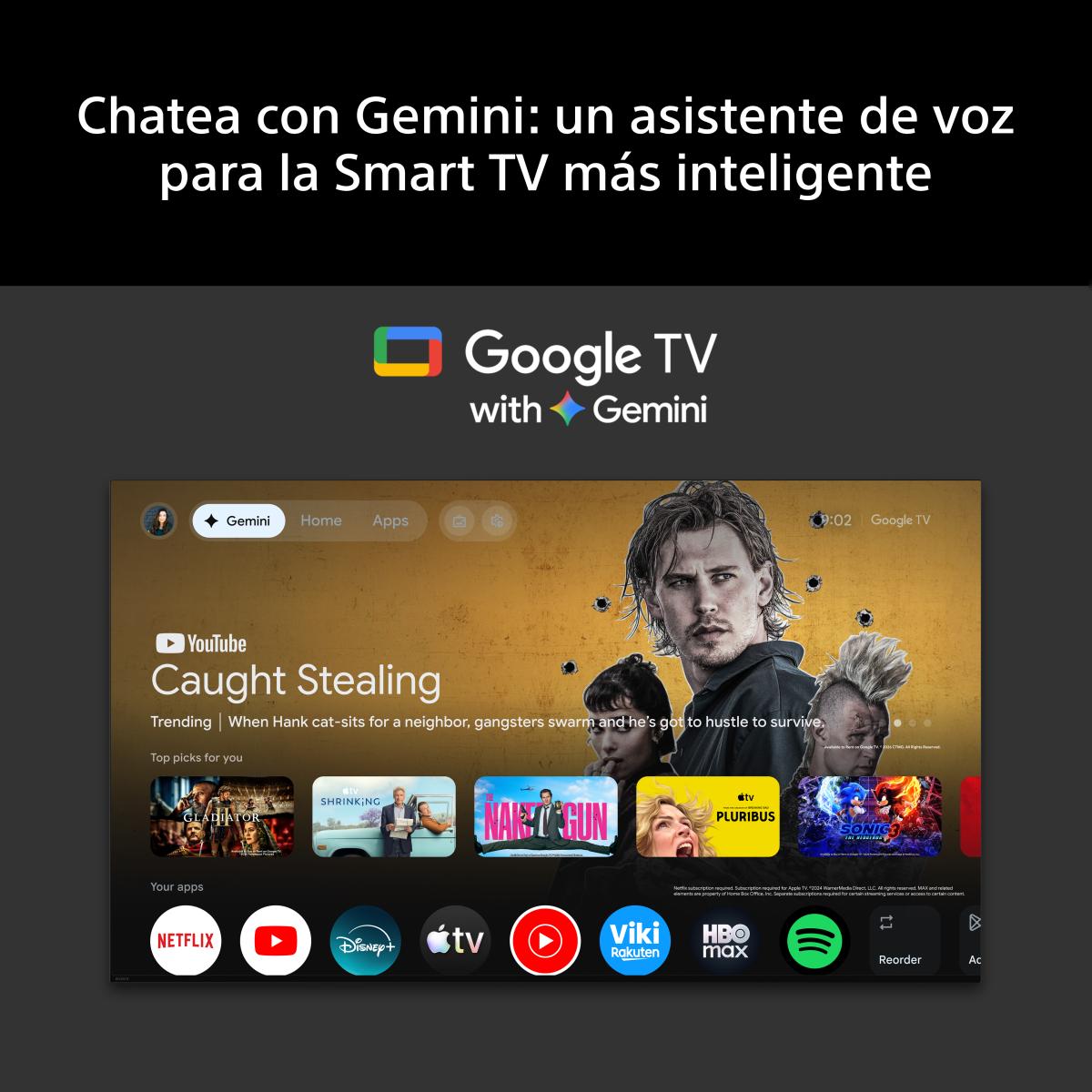 TV 48" Sony BRAVIA 6 48A65 OLED 4K HDR, Dolby, Vision/Atmos, Google TV/Cast, Apple Airplay, Game Menu, Ideal PS5, 120 Hz - Negro Negro-7