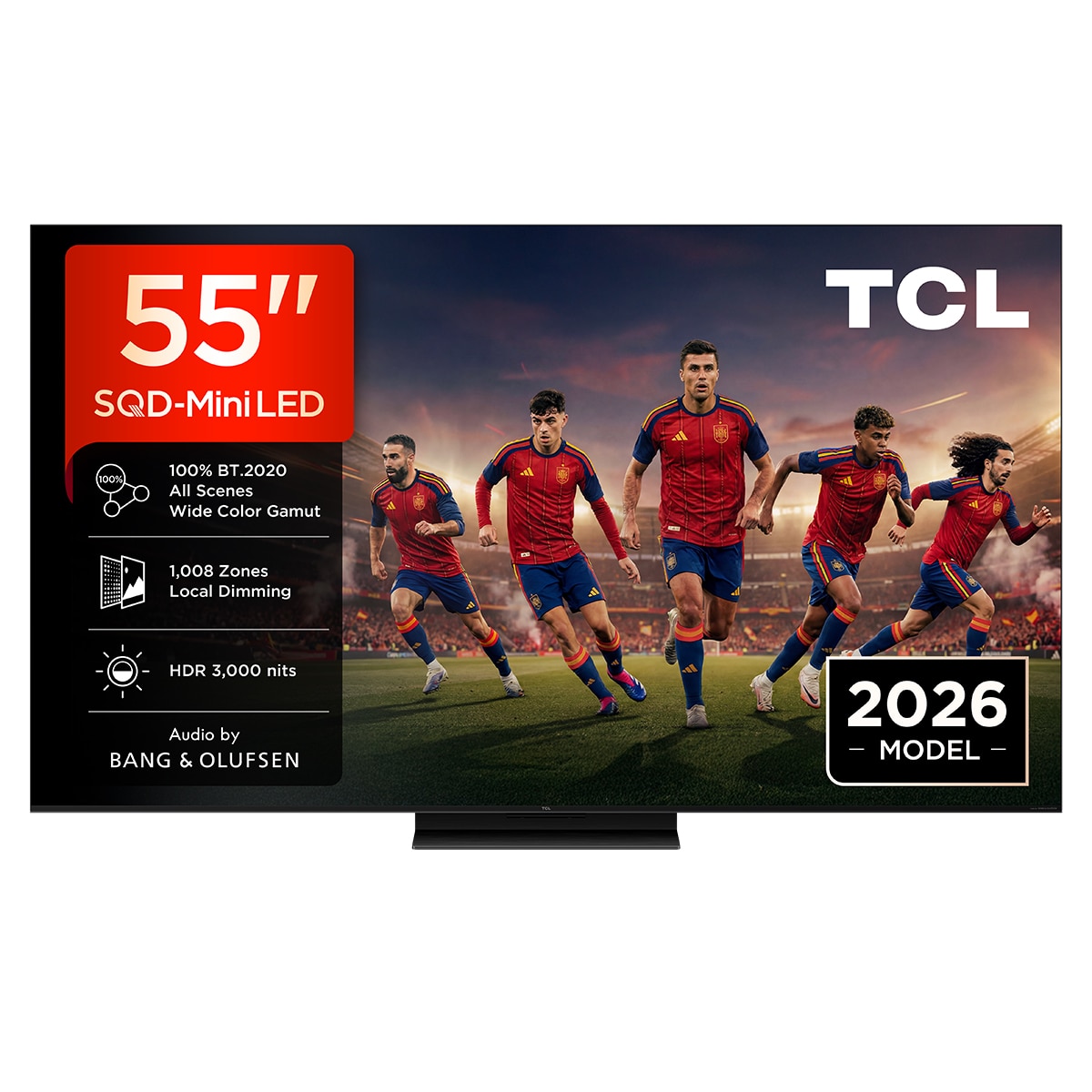 Imagen 0 de TV SQD-MiniLED 139cm (55") TCL 55C8L, 4K HDR 3000 nits, Google TV, 144Hz, Dolby Vision & Atmos, Audio by Bang & Olufsen