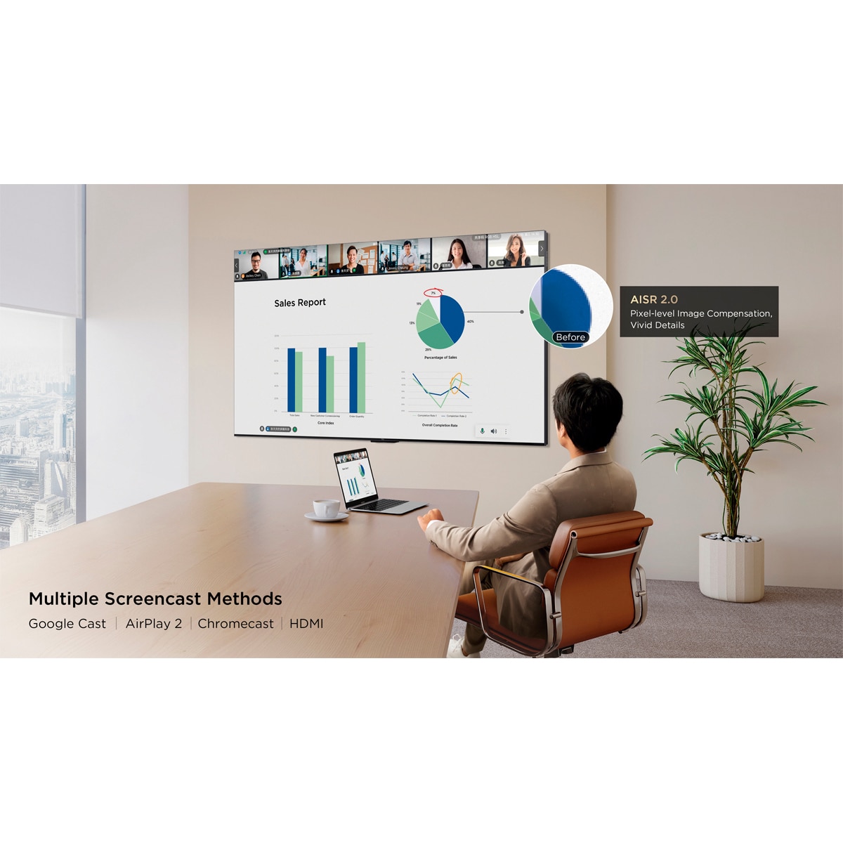 TV SQD-MiniLED 139cm (55") TCL 55C8L, 4K HDR 3000 nits, Google TV, 144Hz, Dolby Vision & Atmos, Audio by Bang & Olufsen Acero oscuro-5